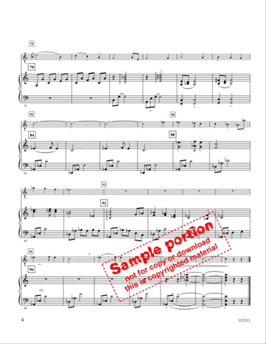 Tender Night Medley Flute scores gallery preview page 5