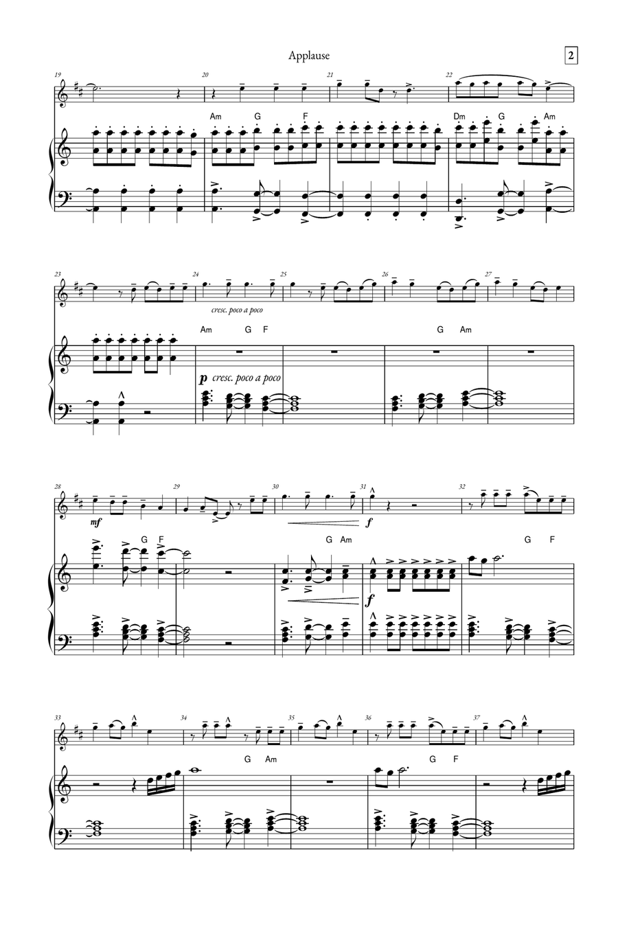 Applause B-Flat Trumpet scores gallery preview page 2