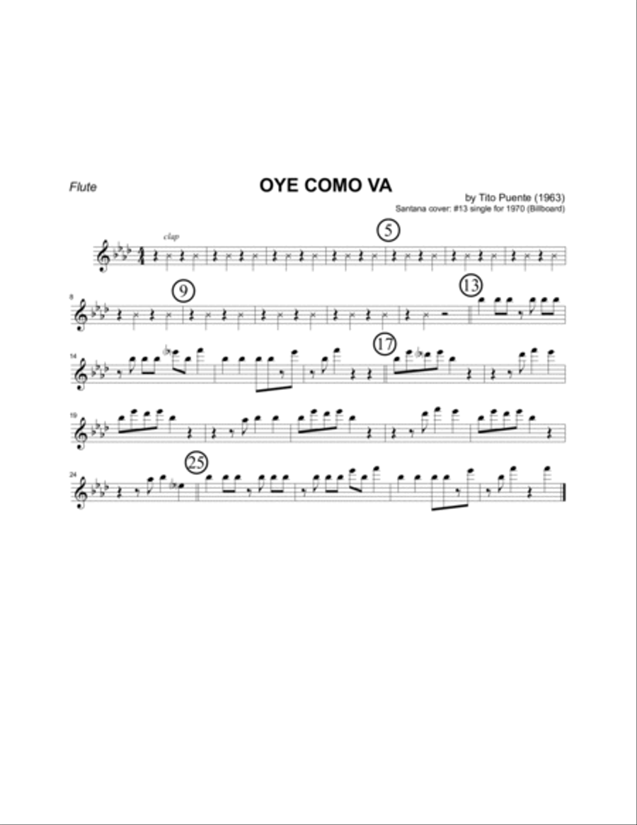 Oye Como Va Jazz Ensemble scores gallery preview page 5