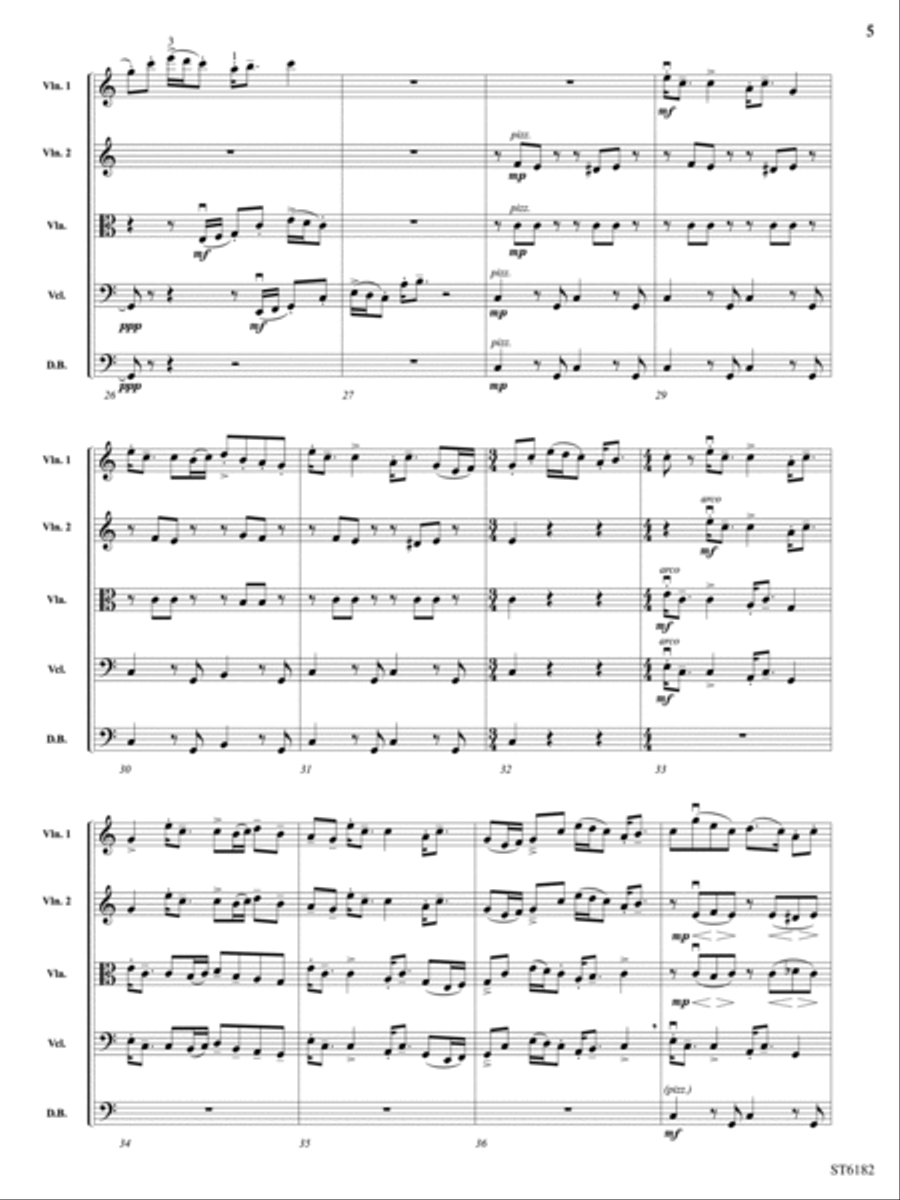 Carson Valley Rhapsody: Score String Orchestra scores gallery preview page 5
