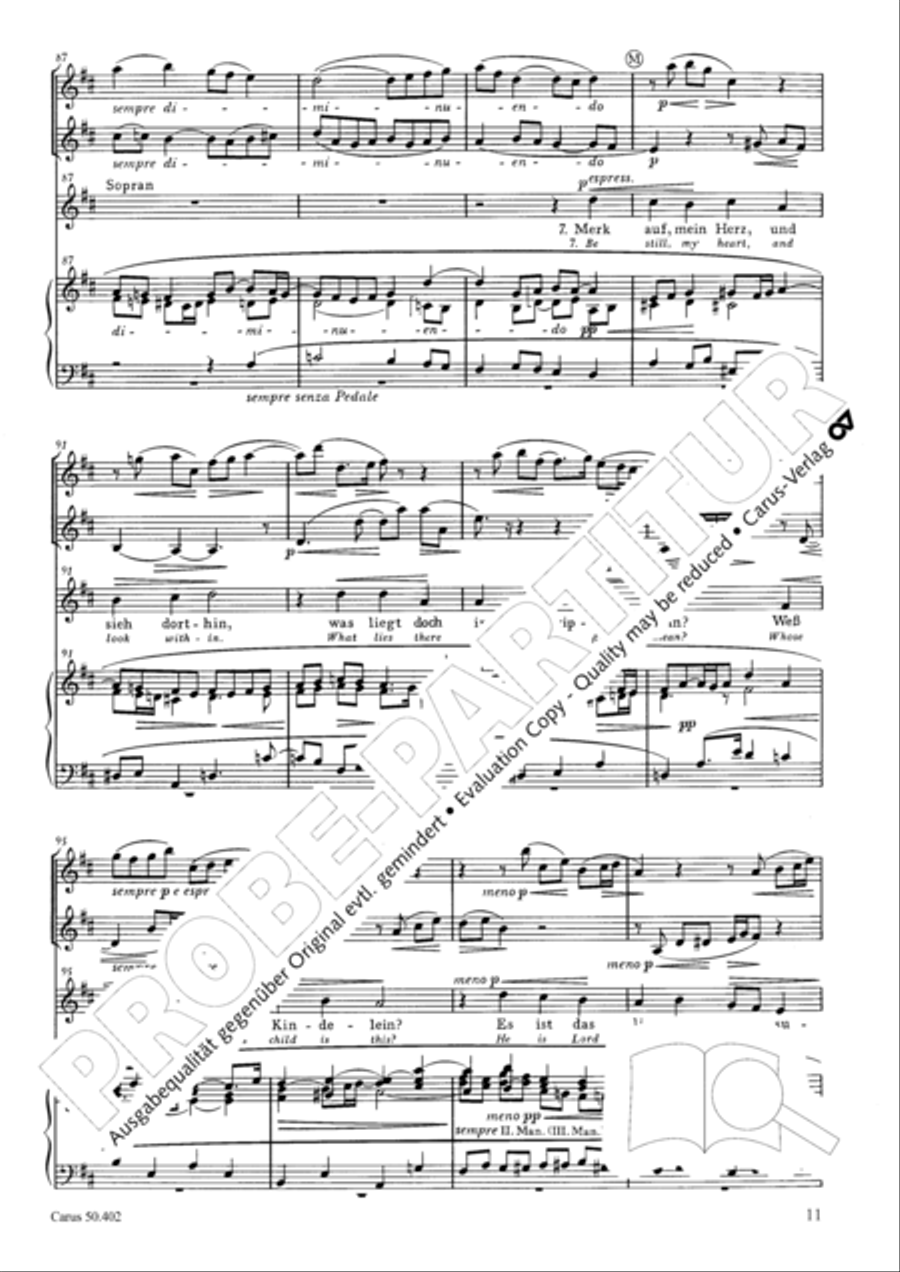 From heav'n above to earth I come (Vom Himmel hoch, da komm ich her) SSAA scores gallery preview page 14