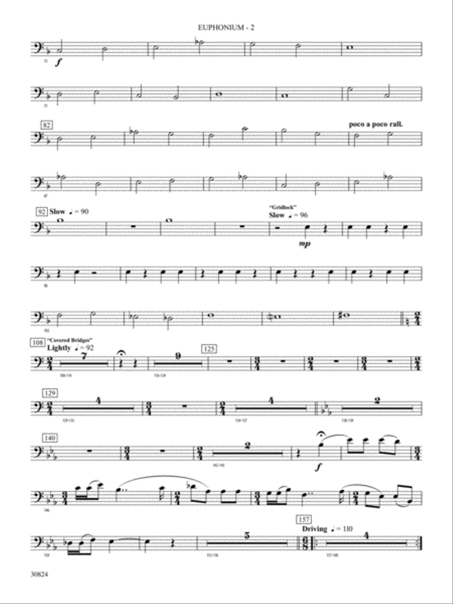 The American Road: Baritone B.C. Concert Band scores gallery preview page 2