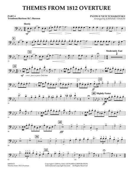 Themes from 1812 Overture - Pt.4 - Trombone/Bar. B.C./Bsn.