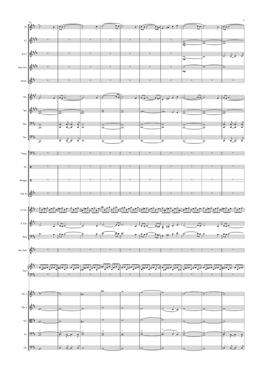 Theme From Red Dead Redemption Large Ensemble scores gallery preview page 3