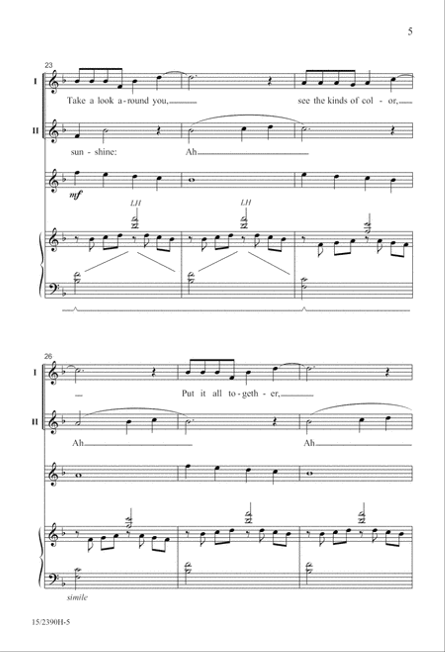 You Can Always Have a Rainbow 2-Part scores gallery preview page 6