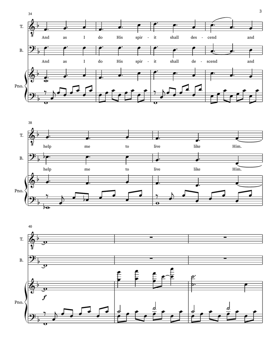 Like Him 4-Part scores gallery preview page 3