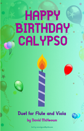 Happy Birthday Calypso, for Flute and Viola Duet