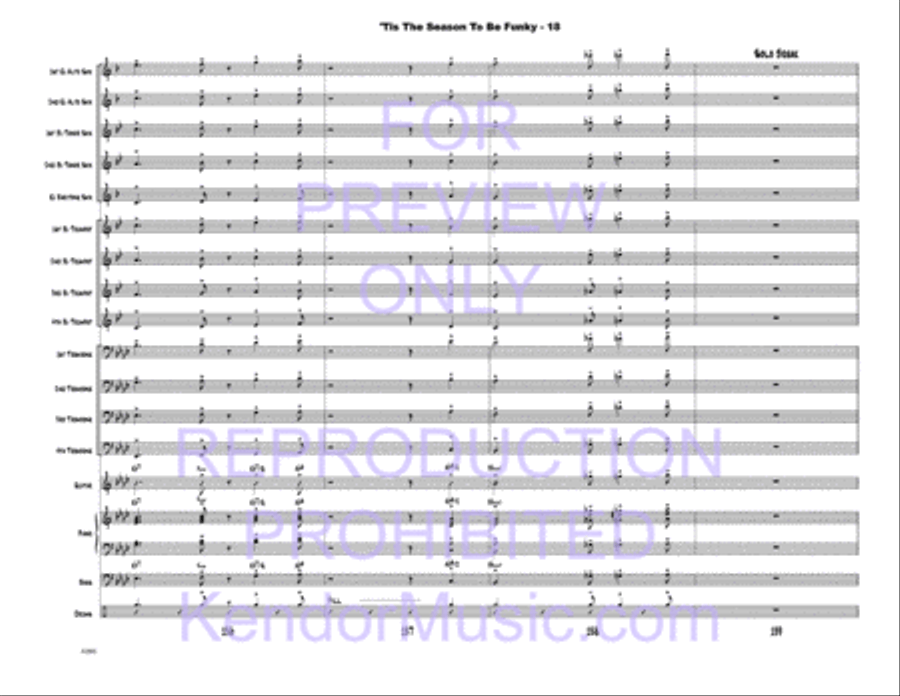 Tis The Season To Be Funky Jazz Ensemble scores gallery preview page 20