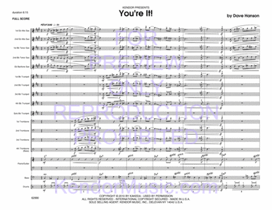 You're It! (Full Score)