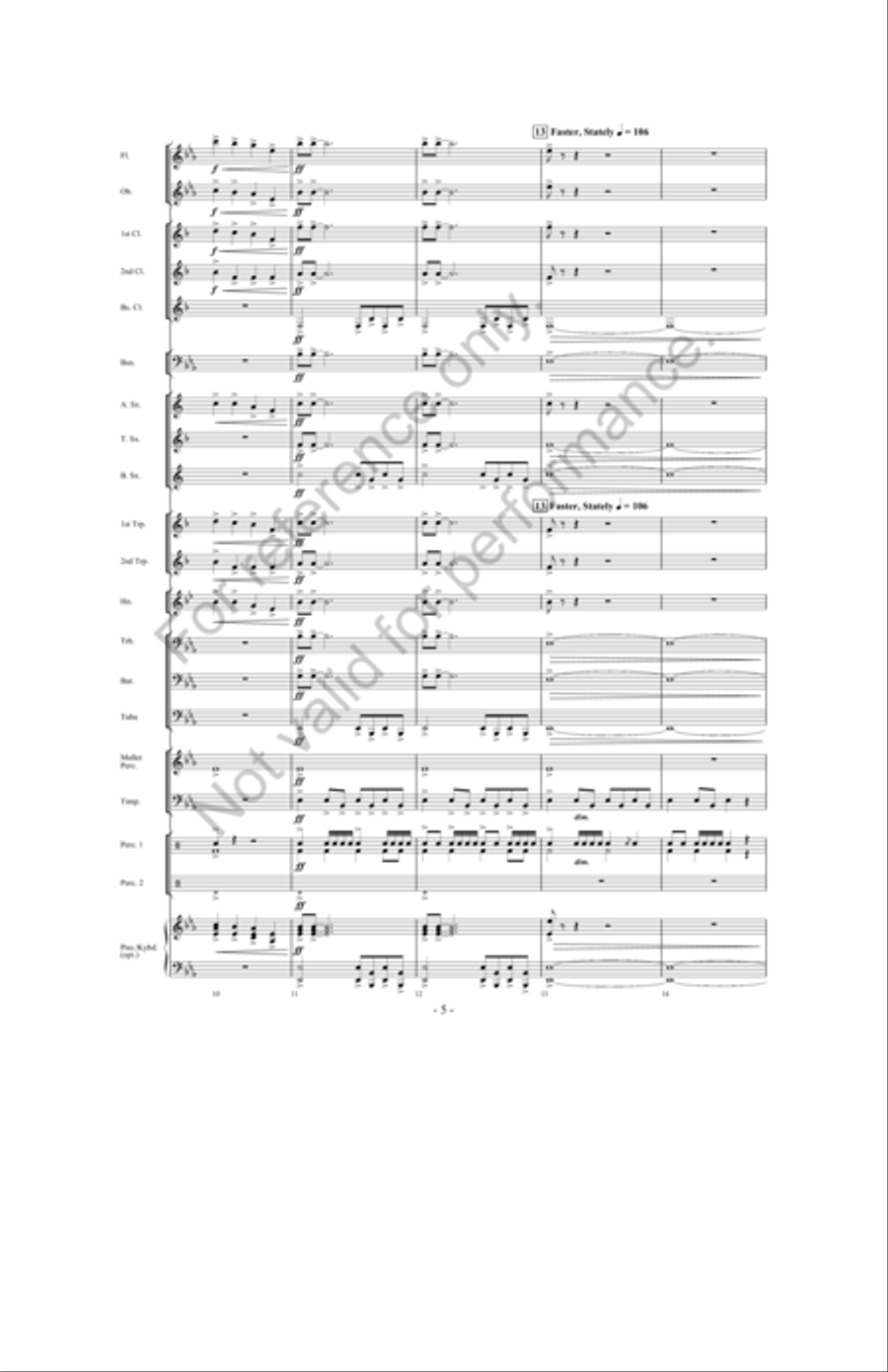 Of Castles And Kings Of Castles And Kings Concert Band scores gallery preview page 4