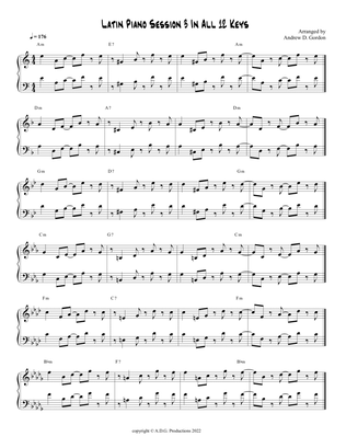Latin Piano Practice Session 3 In All 12 Keys