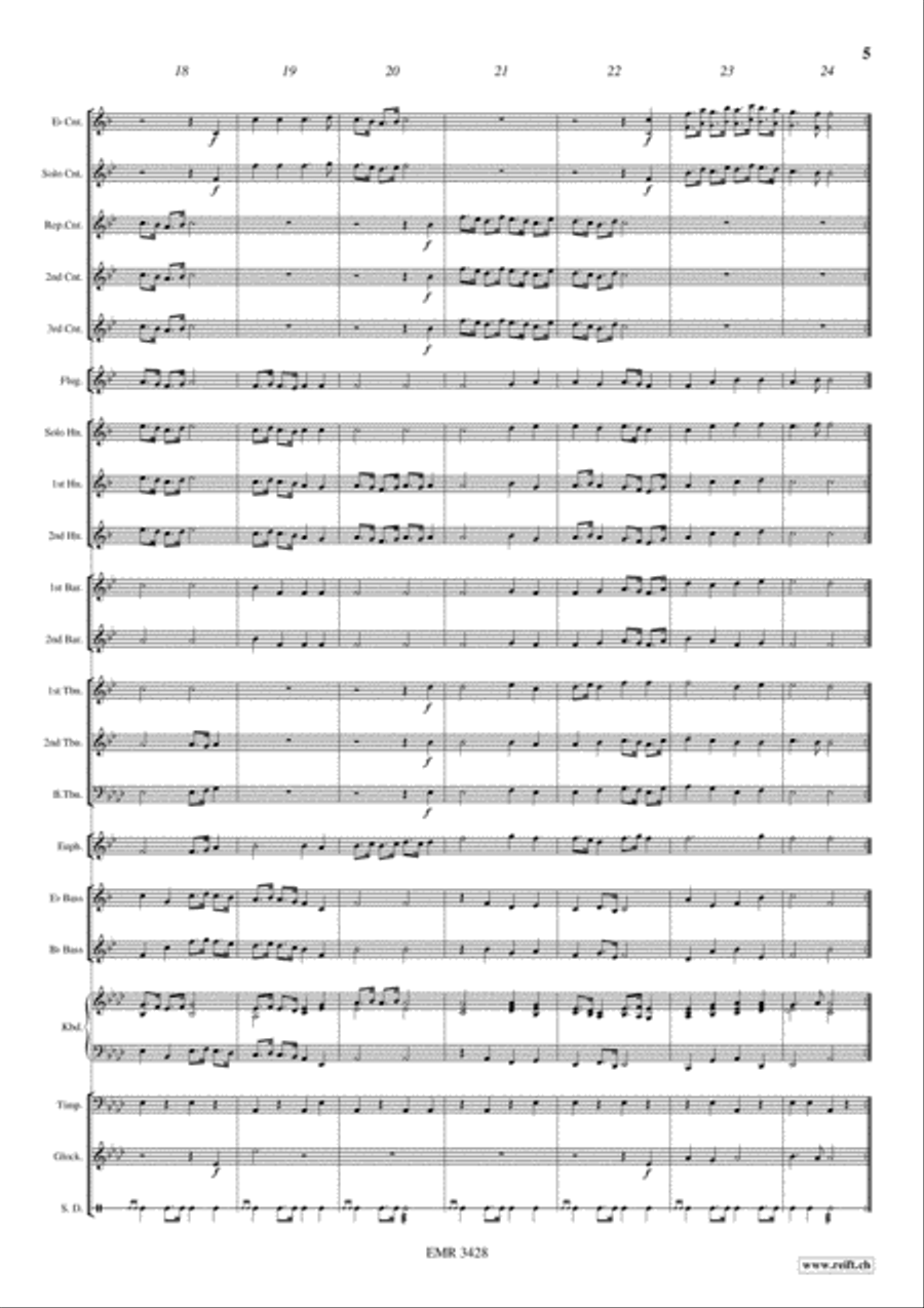 Trumpet Tune Brass Band scores gallery preview page 6