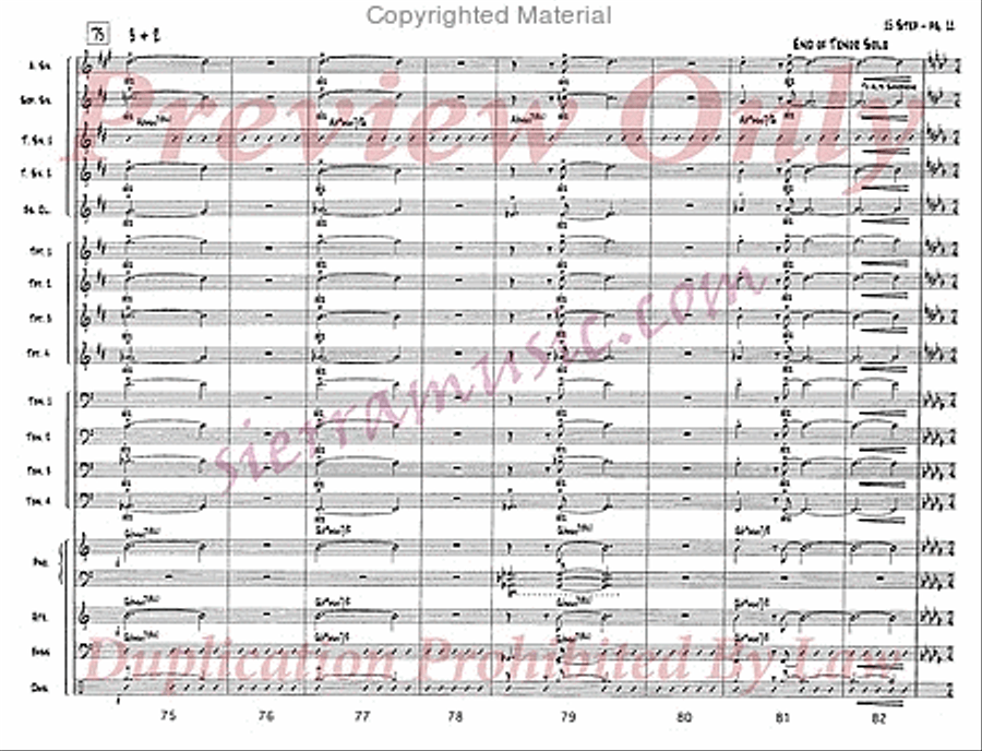 Boop Boo Be Doop Boop Boo Be Doop Jazz Ensemble scores gallery preview page 12