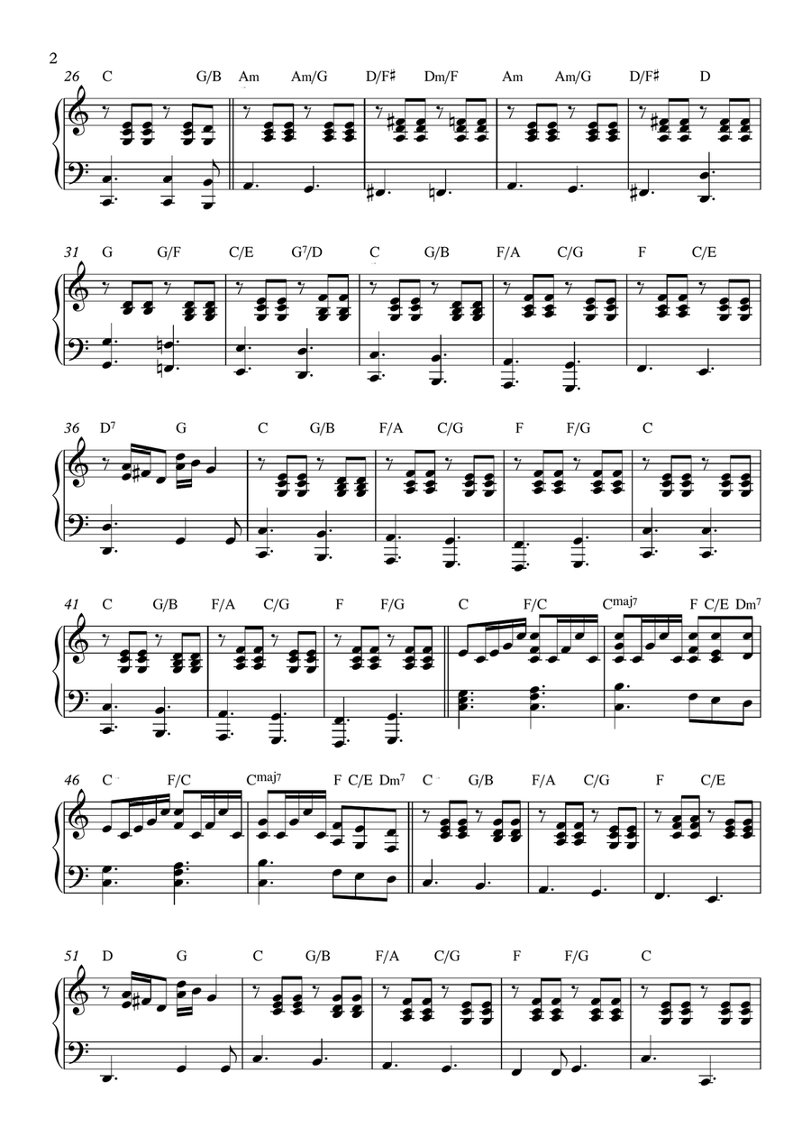 Piano Man Piano Man Piano Solo scores gallery preview page 2