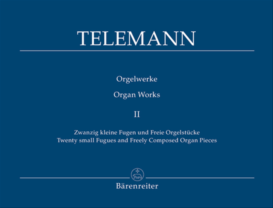 Twenty small Fugues and Freely Composed Organ Pieces Harpsichord scores gallery preview page 1