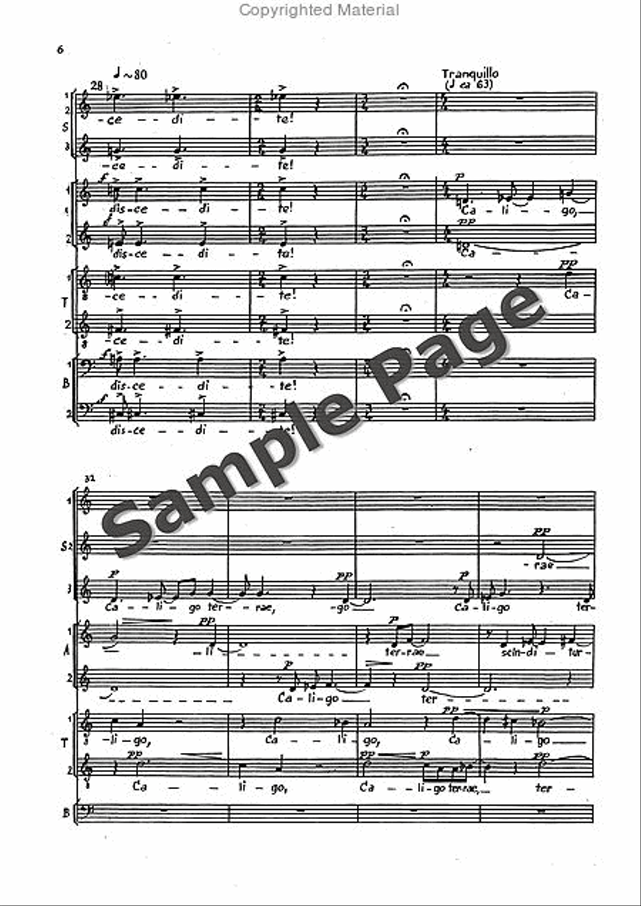Nox Et Tenebrae Sssaaatttbbb Mixed Choir scores gallery preview page 7