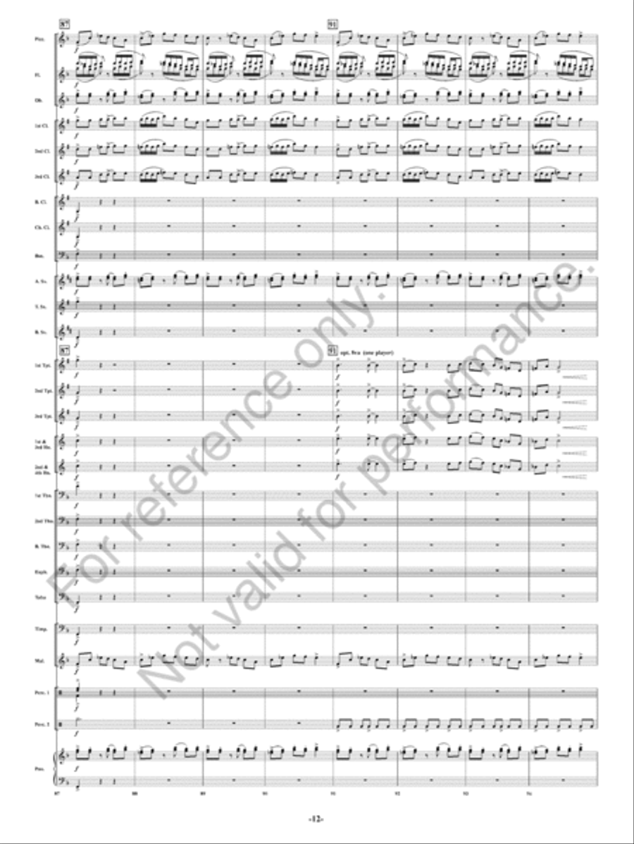 Summer Nights Concert Band scores gallery preview page 13