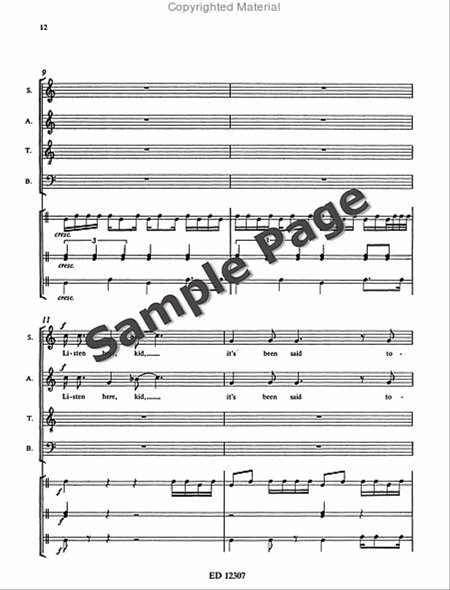 I Dream a World 4-Part scores gallery preview page 15