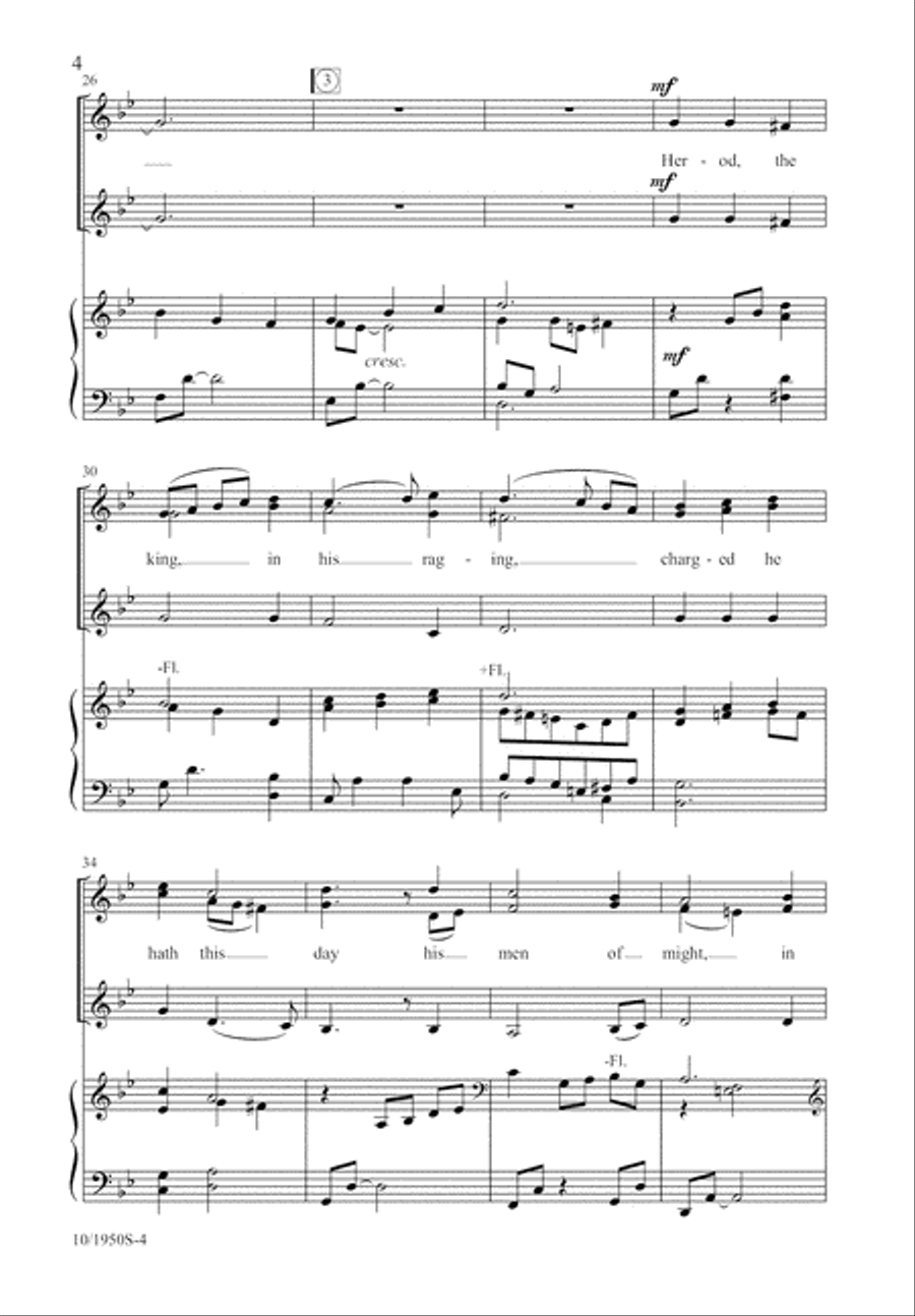 The Coventry Carol SSA scores gallery preview page 4