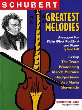 Book cover for Schubert Greatest Melodies