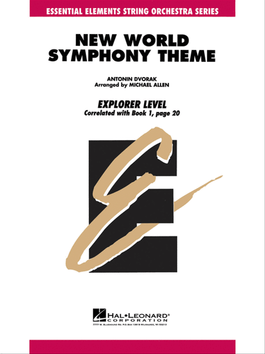 Book cover for Theme from New World Symphony