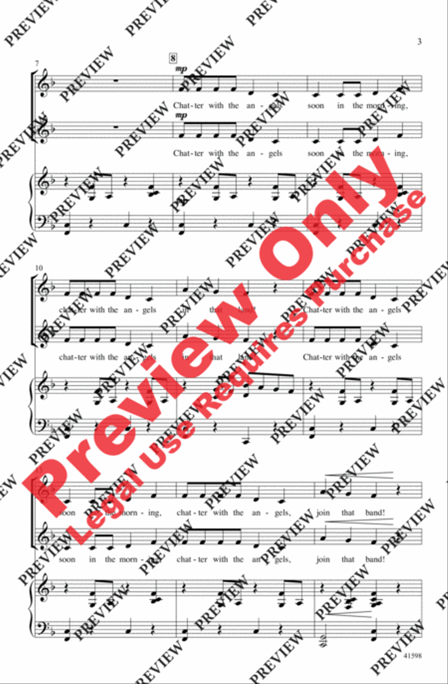 Chatter with the Angels Chatter with the Angels 2-Part scores gallery preview page 3