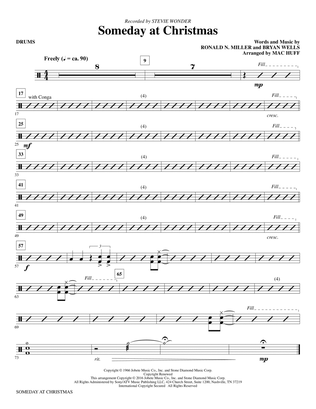 Someday at Christmas (arr. Mac Huff) - Drums