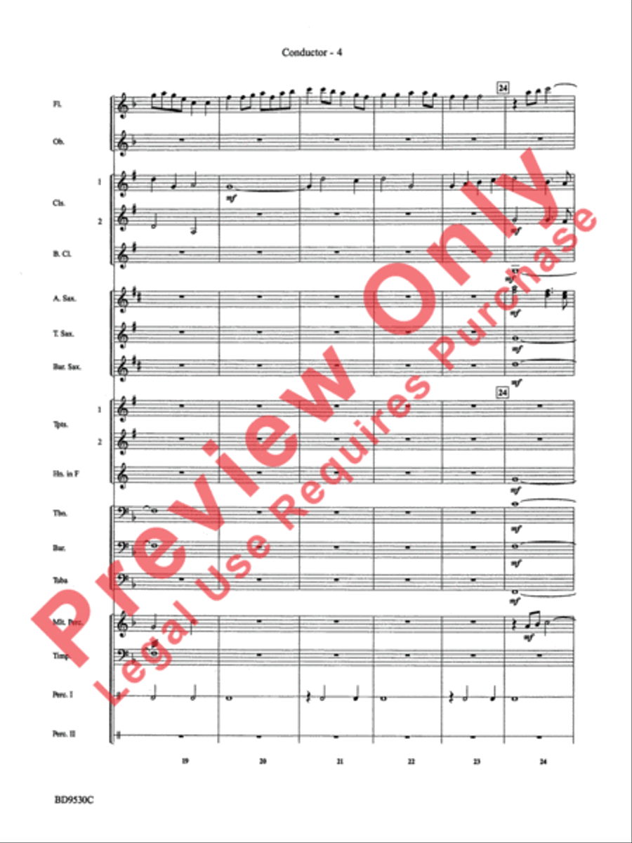 Shaker Variants Concert Band scores gallery preview page 7