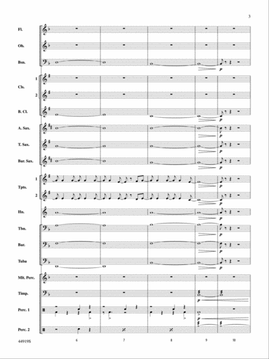 Heartbeat Song: Score Heartbeat Song: Score Concert Band scores gallery preview page 3