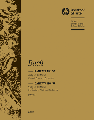 Book cover for Cantata BWV 57 "Blessed is the man"