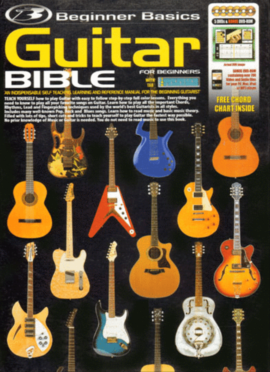 Beginner Basics - Guitar Bible Book/6DVDs Easy Guitar scores gallery preview page 1