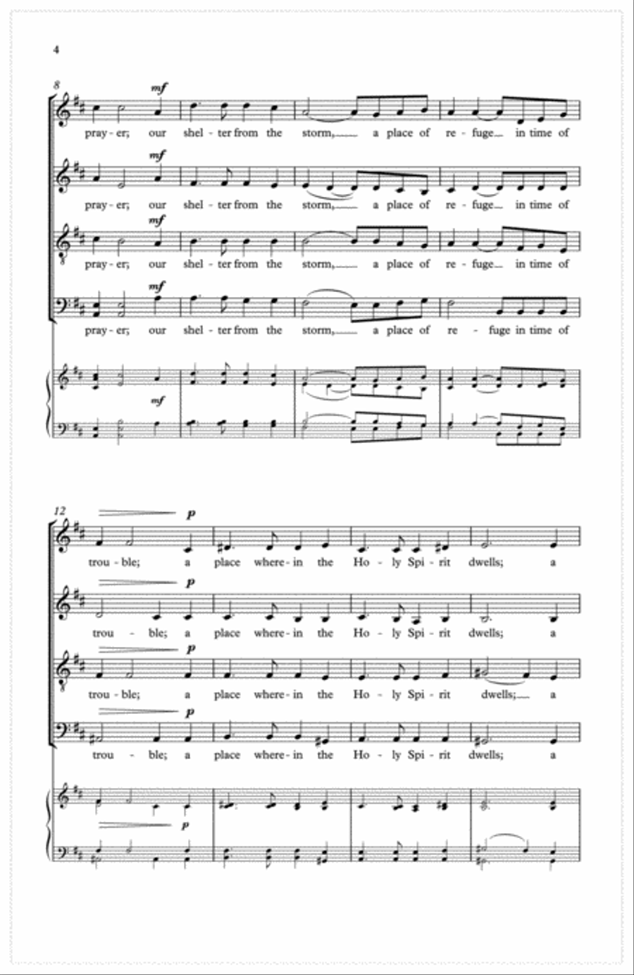 This is the house of God 4-Part scores gallery preview page 3