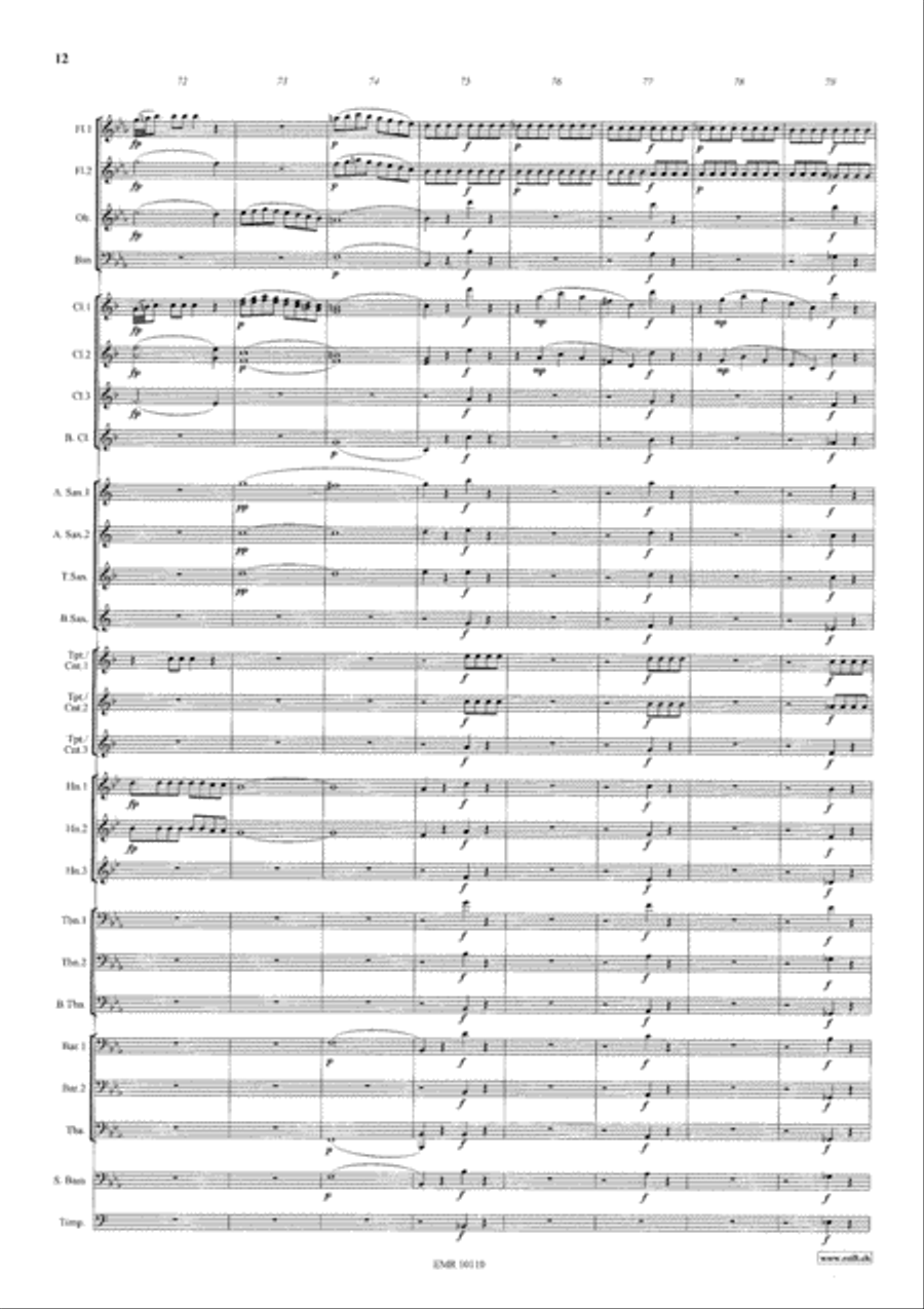 The Marriage Of Figaro Concert Band scores gallery preview page 13