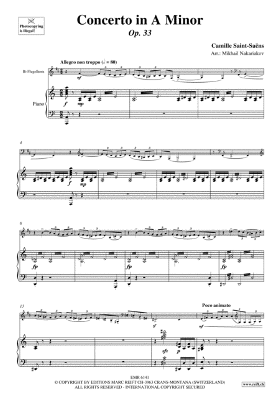 Concerto in A Minor Concerto in A Minor Flugelhorn scores gallery preview page 4