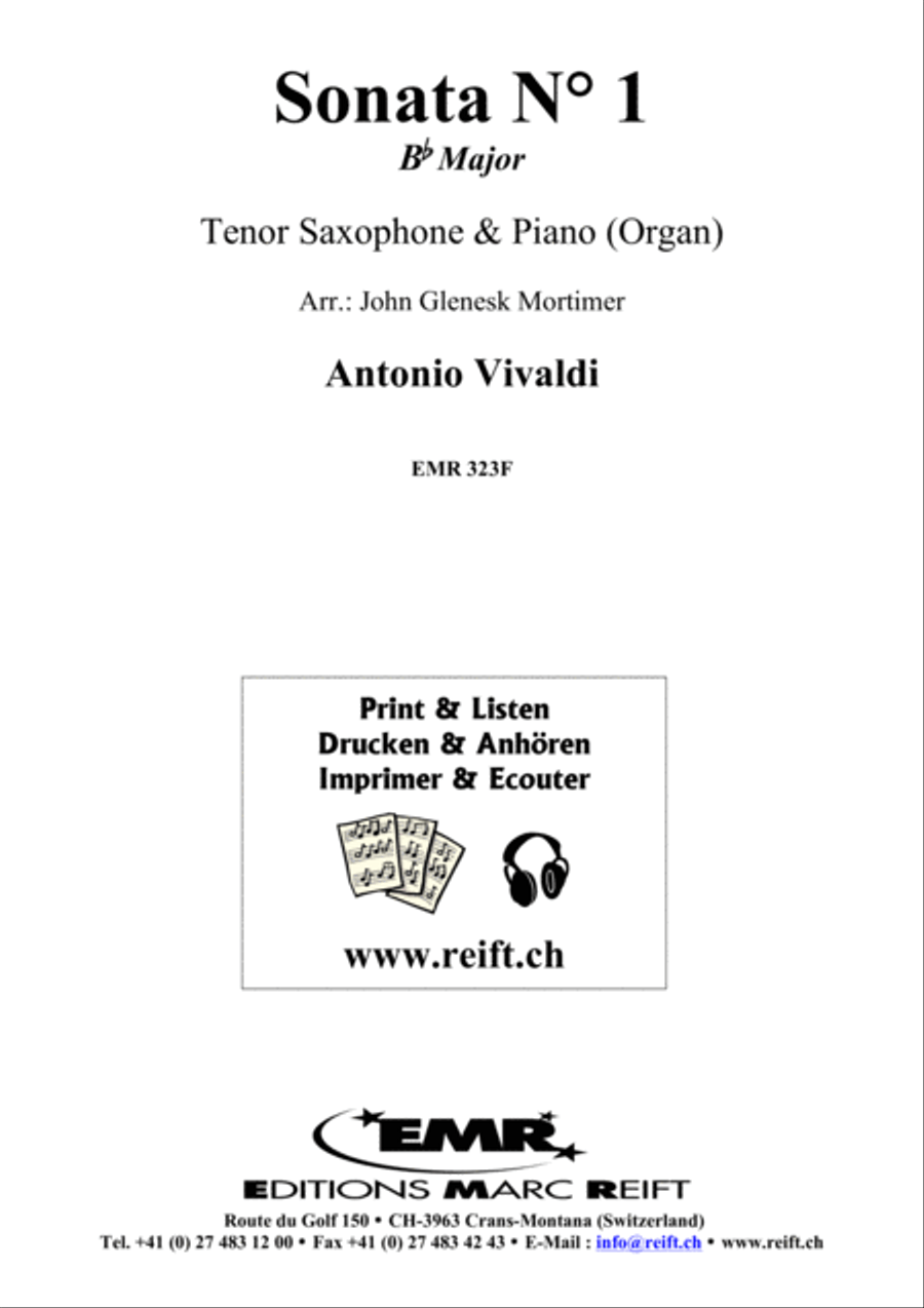 Sonata No. 1 Sonata No. 1 Tenor Saxophone scores gallery preview page 2
