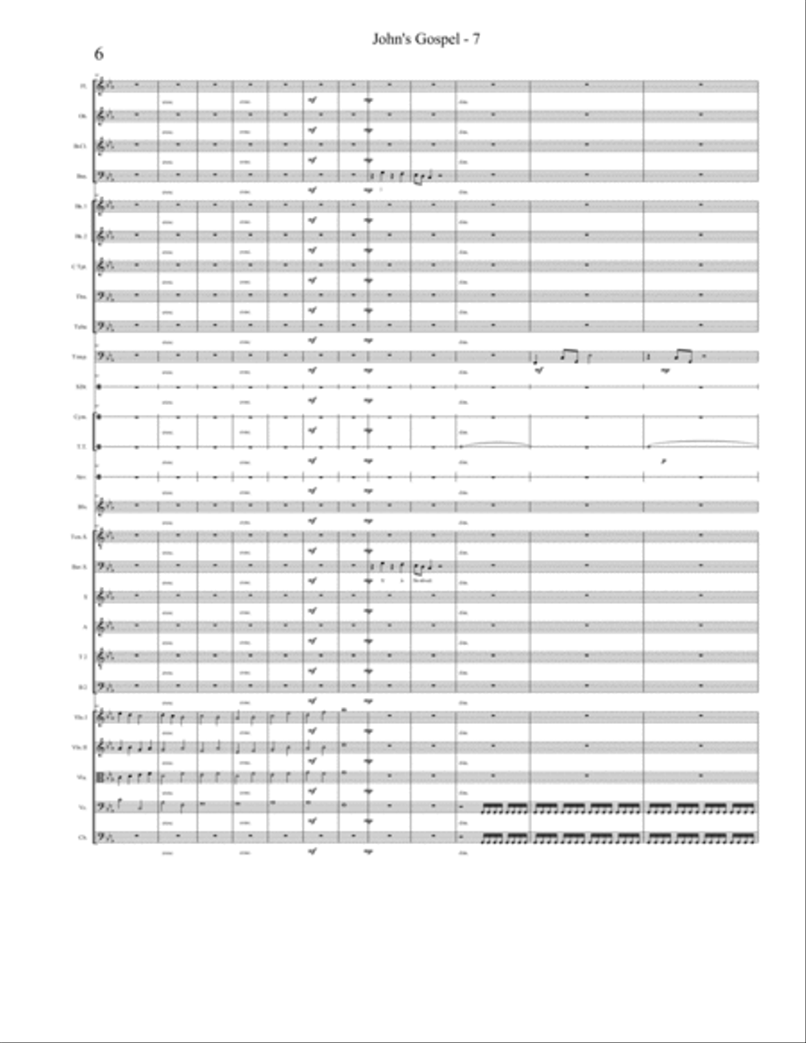 John's Gospel - 7C - The Resurrection Choir scores gallery preview page 6
