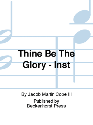 Book cover for Thine Be The Glory - Inst