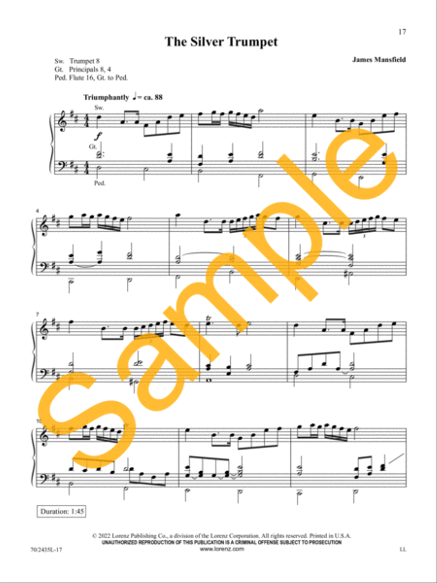 Easy Organ Library, Vol. 74 Organ Solo scores gallery preview page 8
