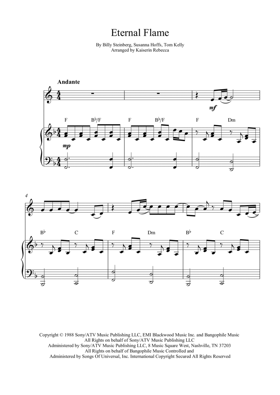 Eternal Flame Eternal Flame Horn scores gallery preview page 1