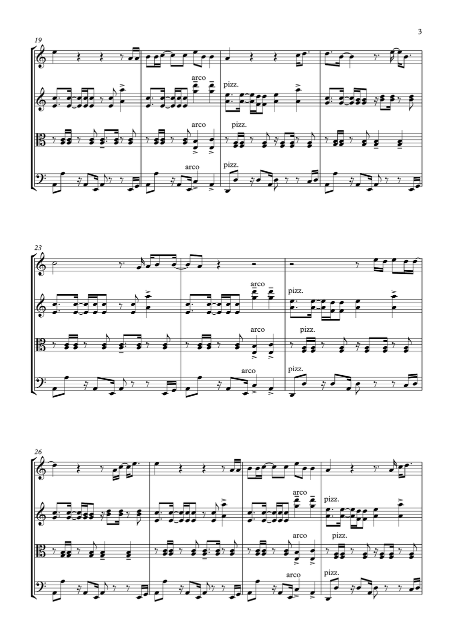 Adventure Of A Lifetime String Quartet scores gallery preview page 3