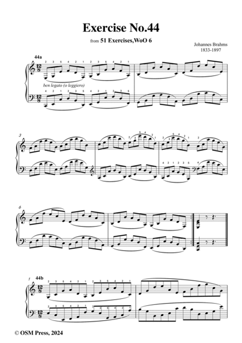 Brahms-Exercise No.44,WoO 6 No.44,for Piano image number null