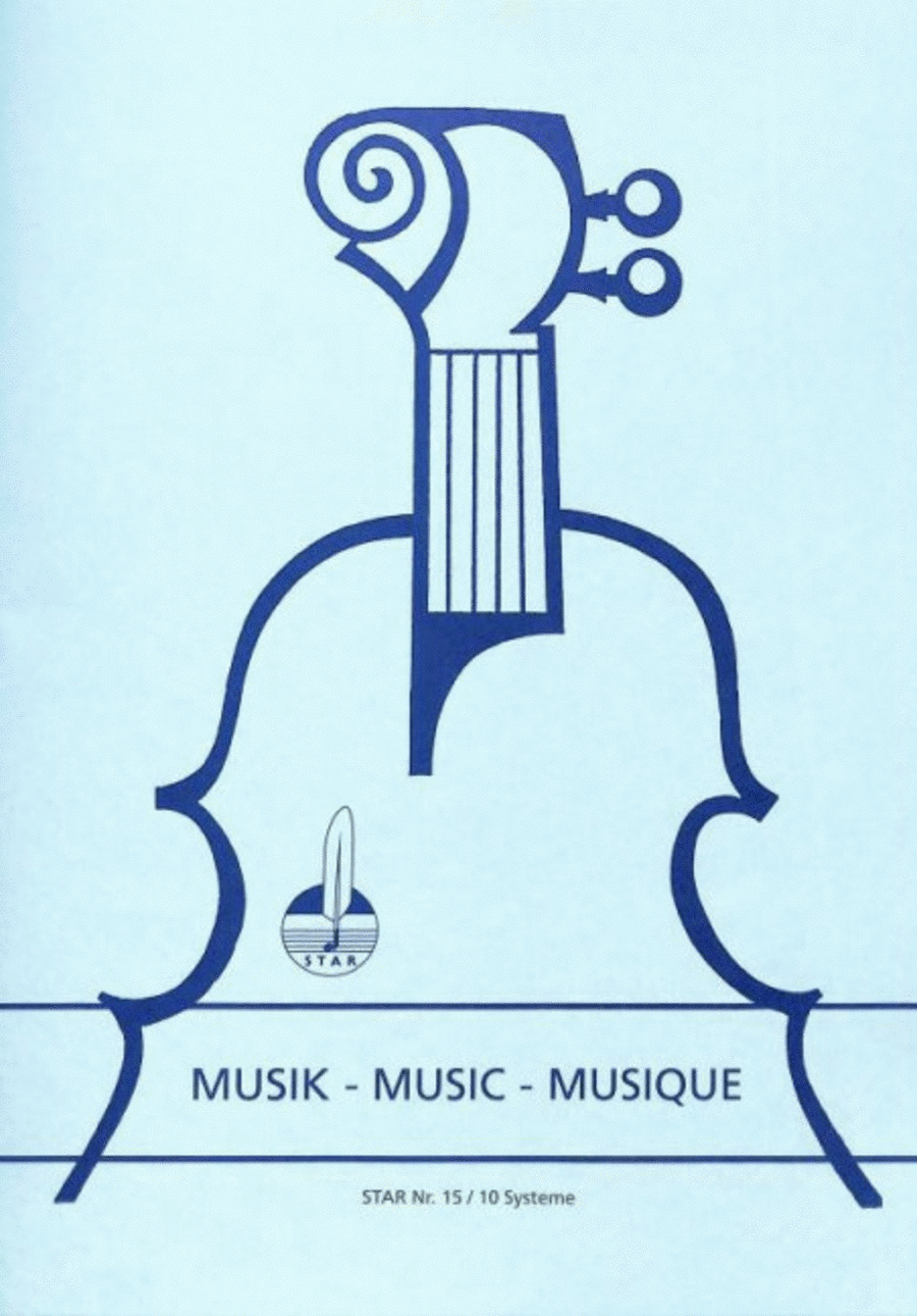 Music manuscript book 10 staves Staff Paper scores gallery preview page 1