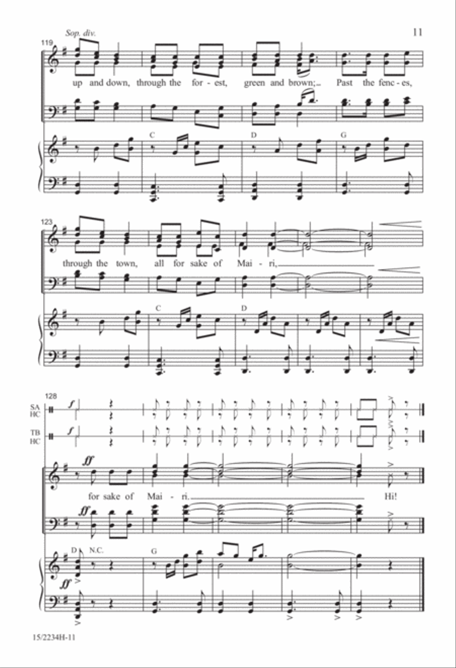 Mairi's Wedding 4-Part scores gallery preview page 11