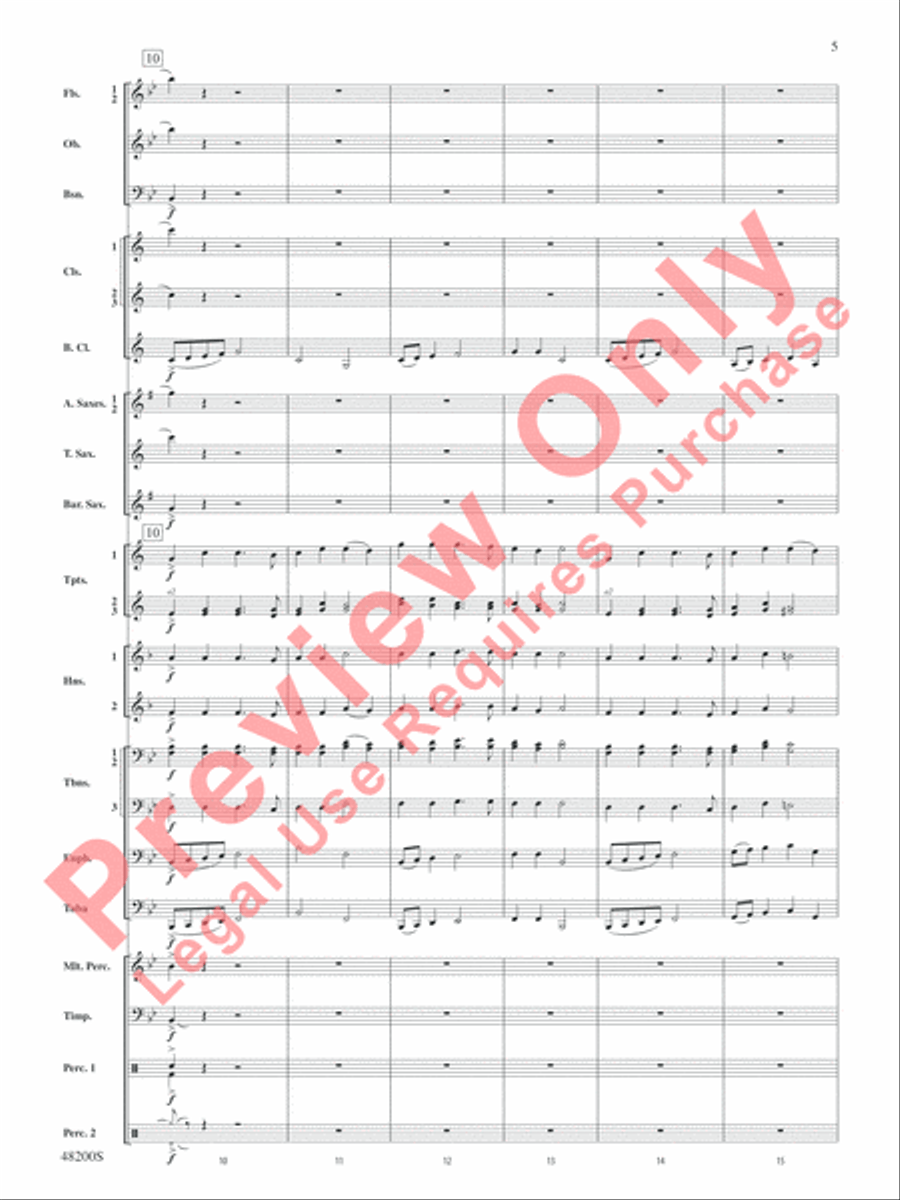 Angels of Joy! Concert Band scores gallery preview page 6