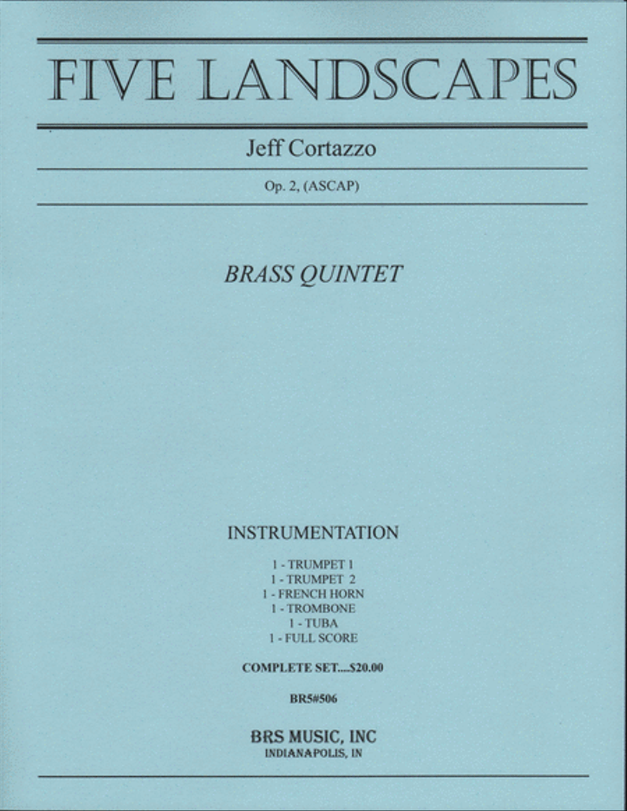 Five Landscapes Five Landscapes Brass Quintet scores gallery preview page 1
