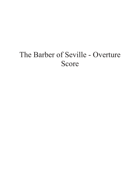 The Barber of Seville - Overture - for String Trio image number null