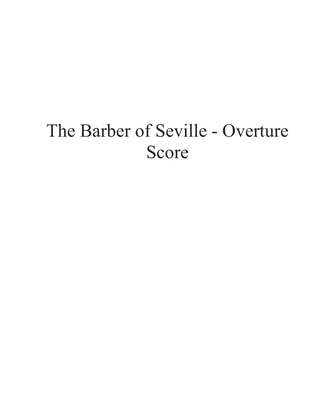 The Barber of Seville - Overture - for String Trio