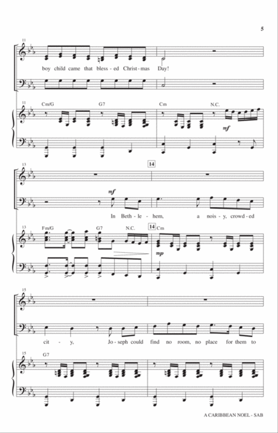 A Caribbean Noel A Caribbean Noel 3-Part scores gallery preview page 3