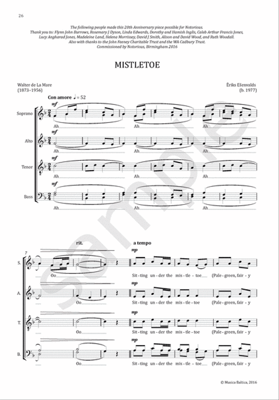 Choral Anthology 5 for Mixed Choir (SATB) 4-Part scores gallery preview page 6