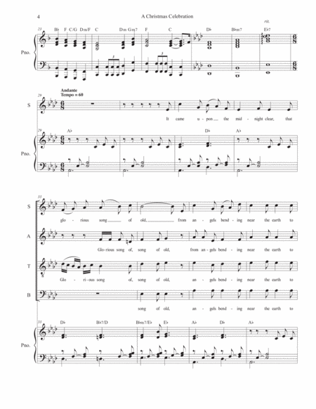 A Christmas Celebration (Vocal Quartet - (SATB) image number null